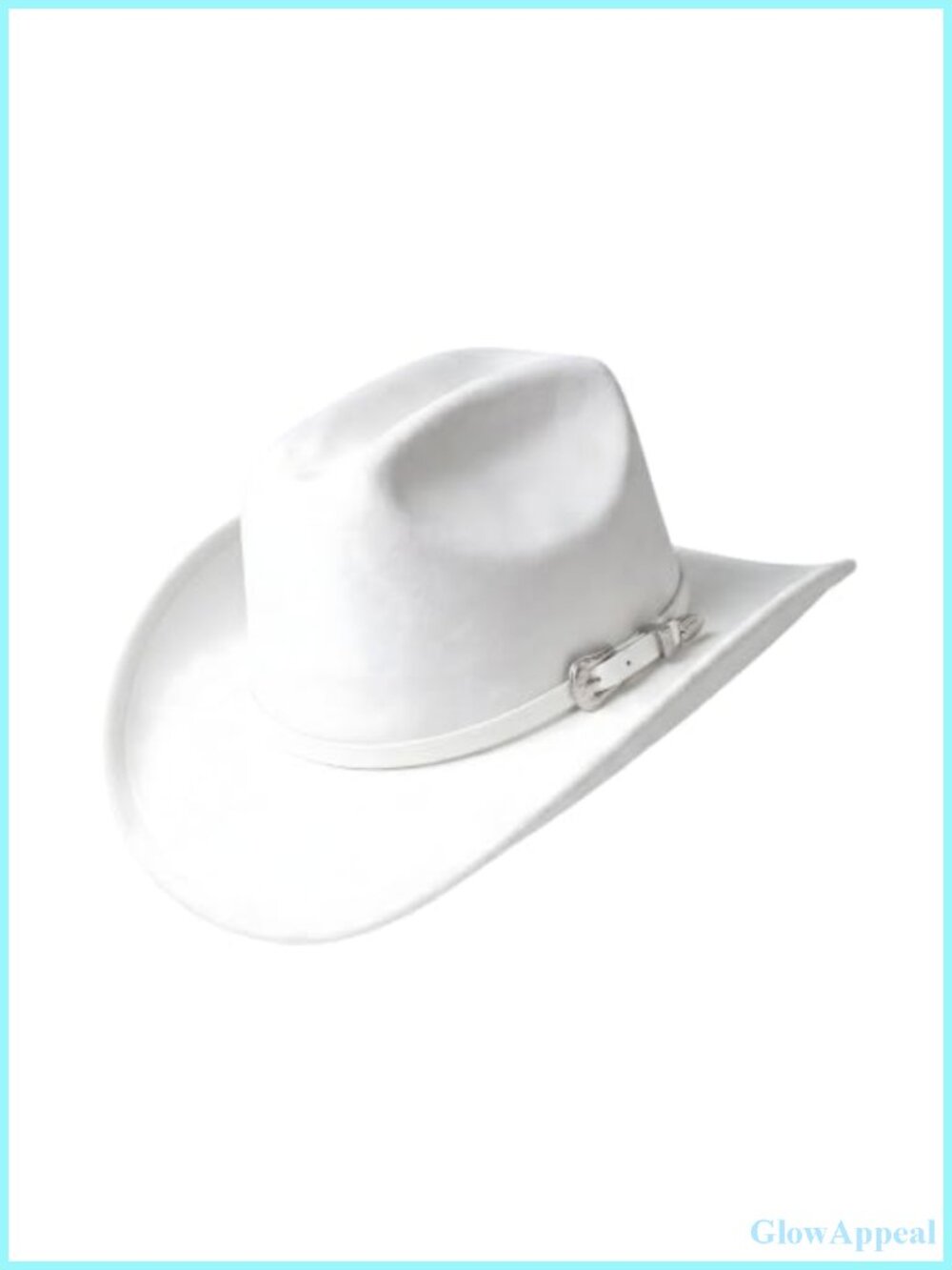 Unisex Western Cowboy Hat with Belt Buckle, Adjustable Wide Brim Sun Hat for